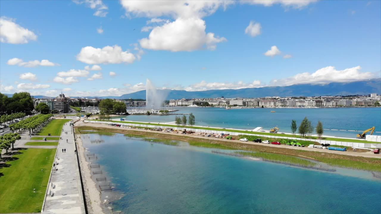 Genève : inauguration de la plage des Eaux-Vives et du nouveau