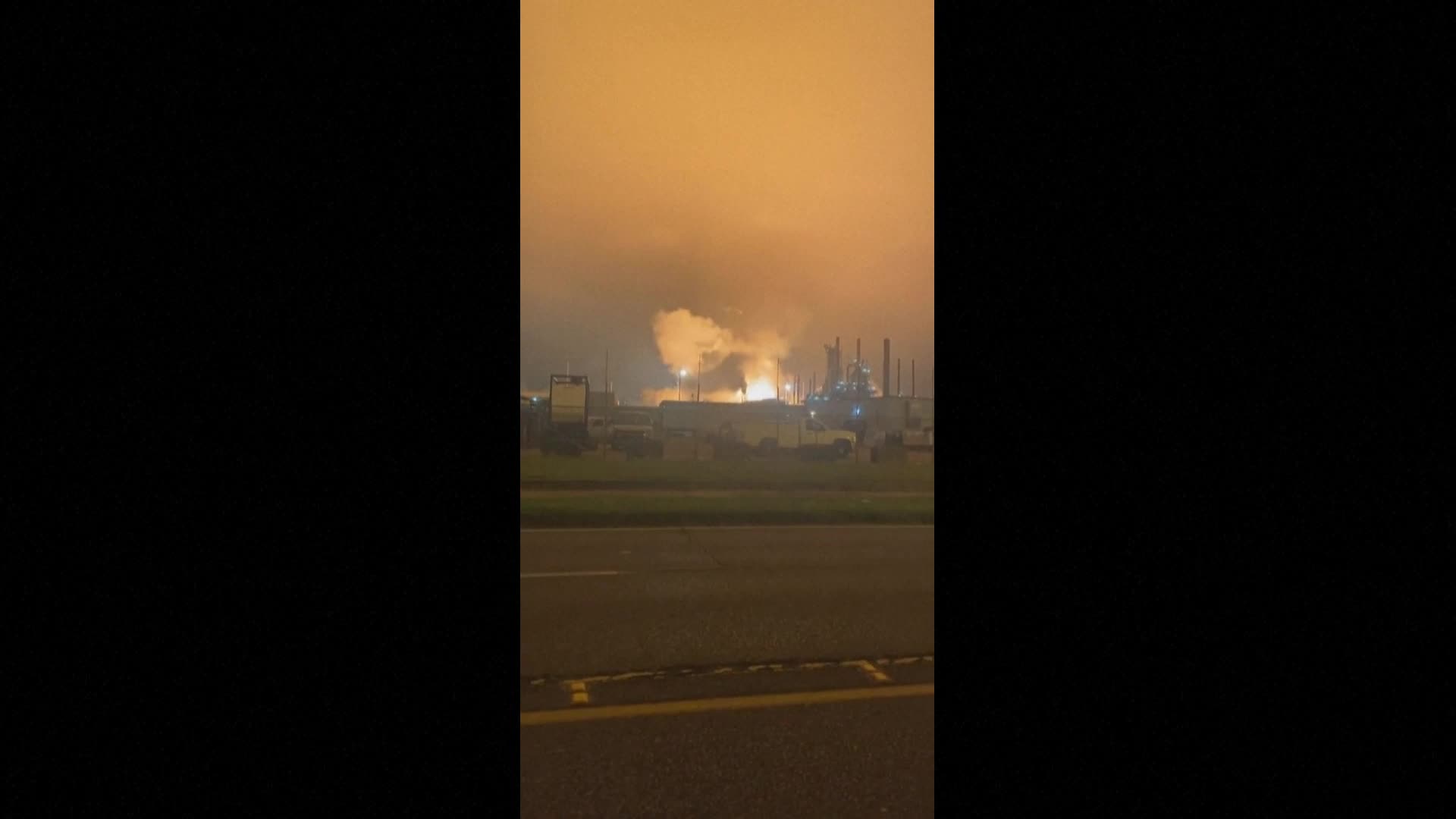 Incendie dans une raffinerie Exxon Mobil